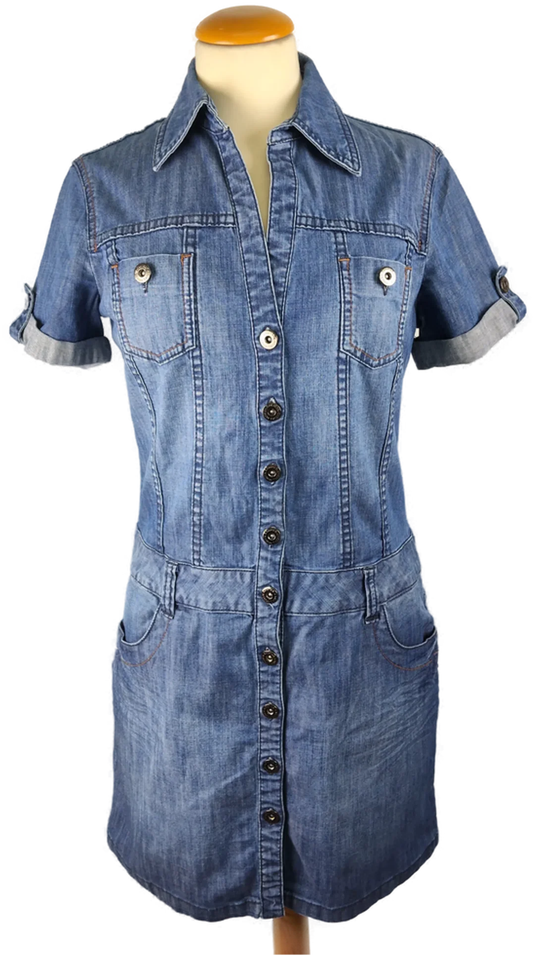 Minikleid s.Oliver Baumwolle Jeans-Look | Jeans-Chic - Bild 1