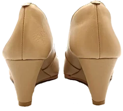 Glattlederwedges creme Gr. 40,5 – Vorschau 4