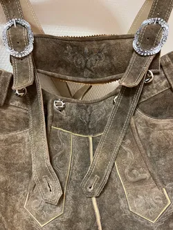 STOCKERPOINT Herren Tracjten-Hirschlederhose Gr. 50 - Neuwertig & kaum getragen - Bild 4