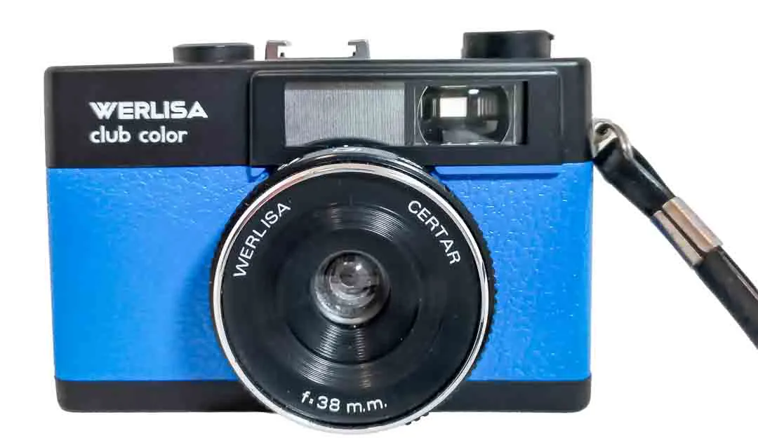 Werlisa Club Color Sucherkamera Blau mit Tasche Vintage 35mm - Bild 3