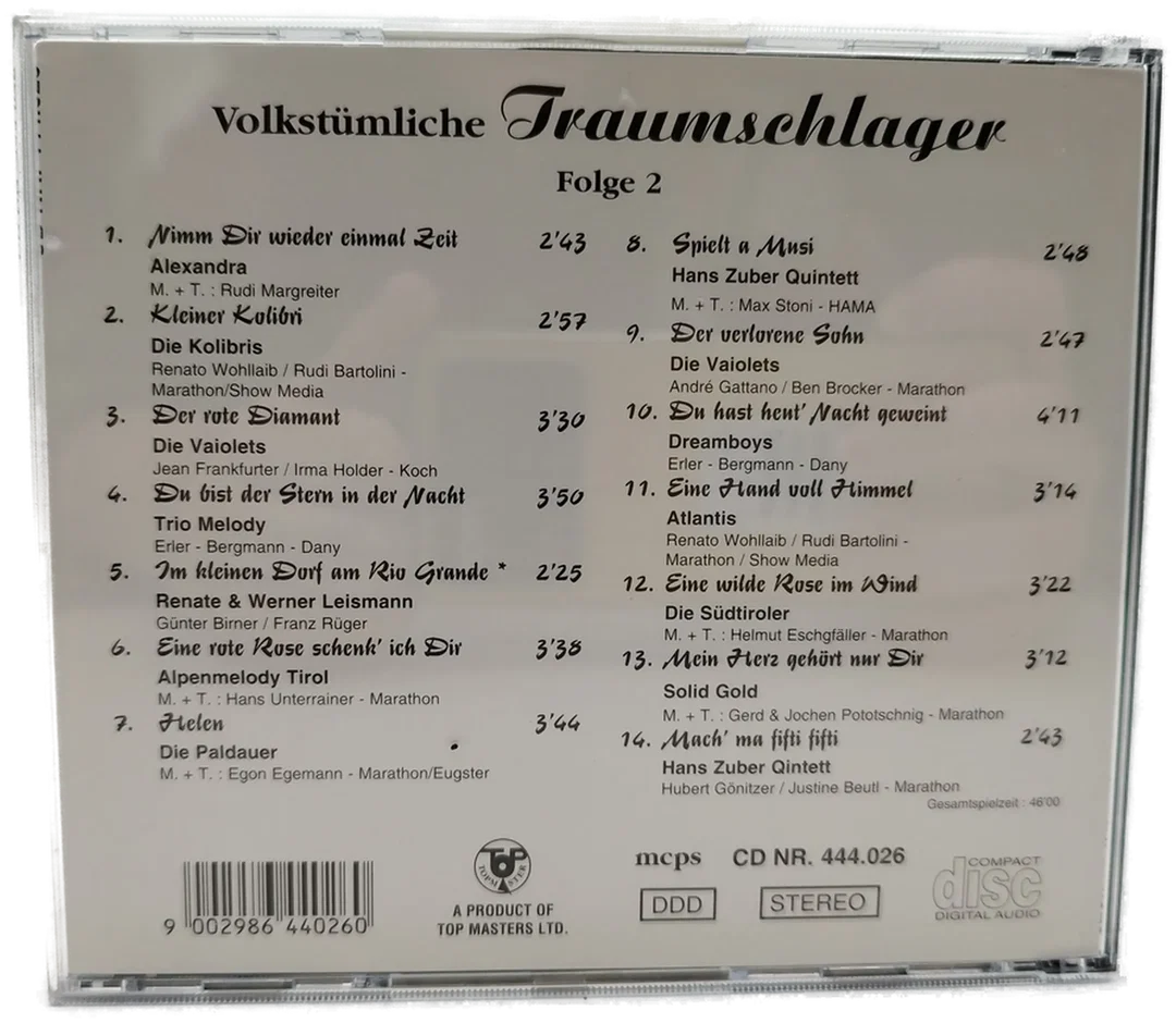 Volkstümliche Traumschlager, Folge 2 - CD – Bild 2