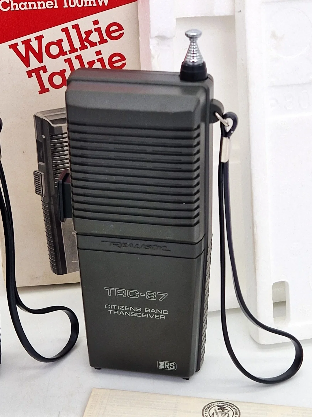 Realistic TRC-87 1-Kanal CB-Walkie-Talkie Set (2 Stück) - Schwarz - OVP – Bild 5
