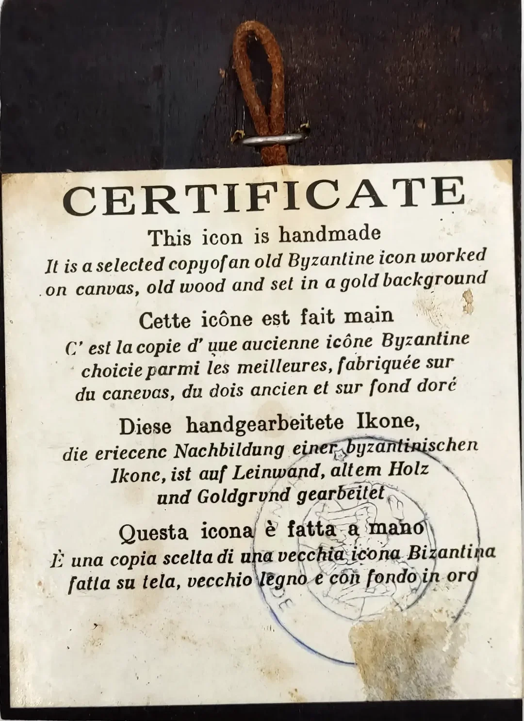 Handgefertigte byzantinischen Ikone – Bild 2