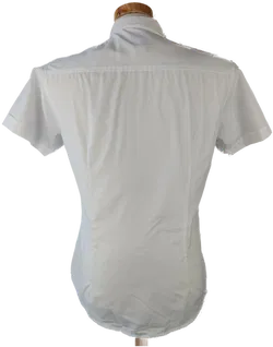 Fishbone Herrenhemd Kurzarm weiß - Gr. M (Slim fit) - Bild 3