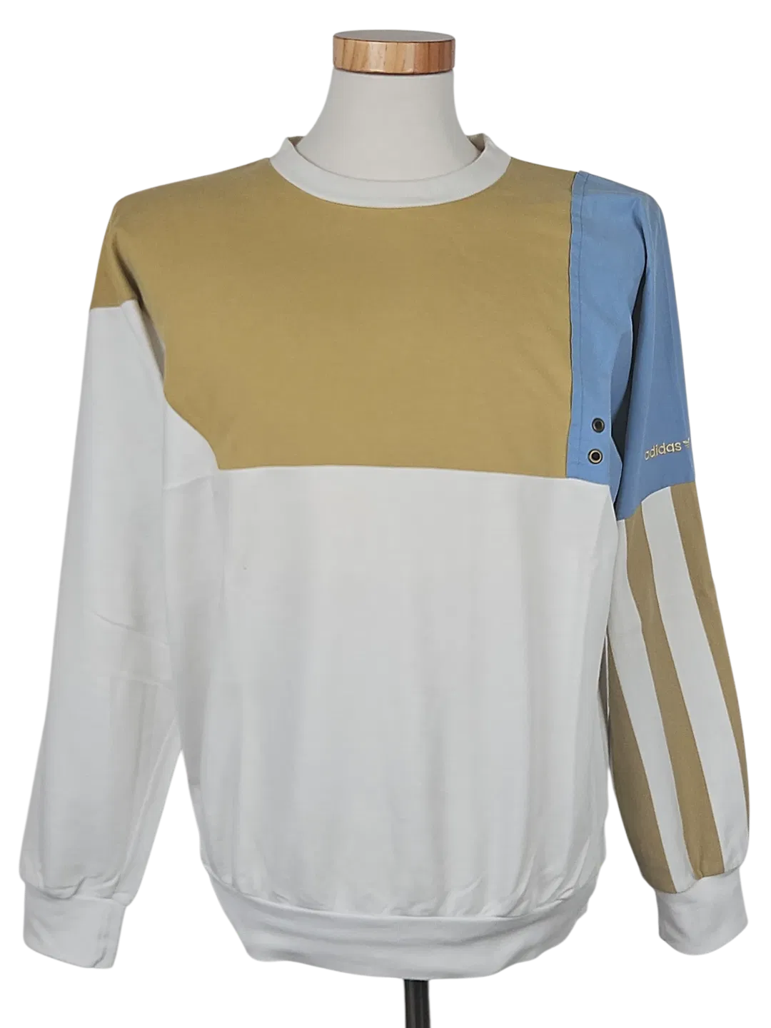 adidas® Vintage Herren Sweatshirt, Multicolor - Gr. L - Made in Austria - Bild 1