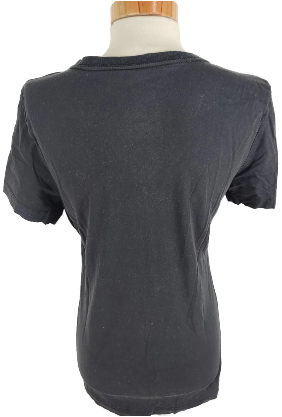 T-Shirt "Nike", kurzarm mit V-Ausschnitt, schwarz, Größe L – Bild 4