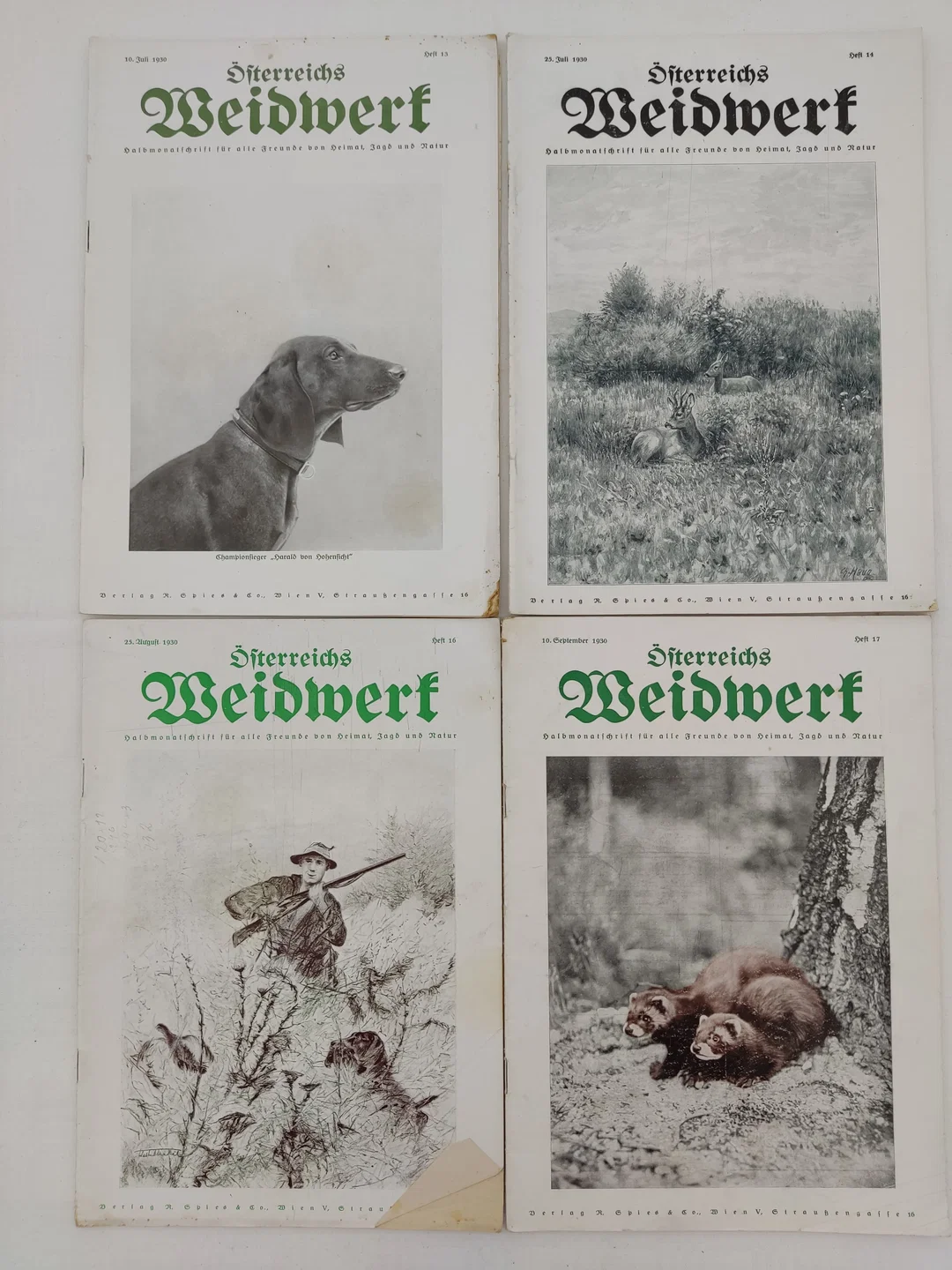 Österreichs Weidwerk - 18 Hefte - Jagdmagazin 1930 – Bild 2