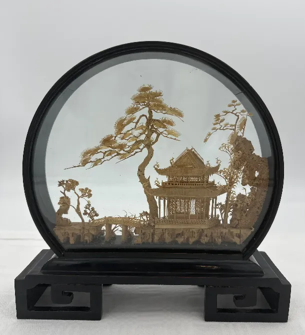Vintage - Asiatisches Kork-Diorama – Bild 2