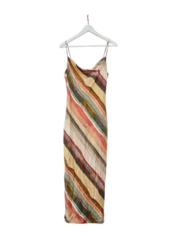 ZARA Damen Midi-Kleid, mehrfarbig - Gr. L / 40 - Bild 1