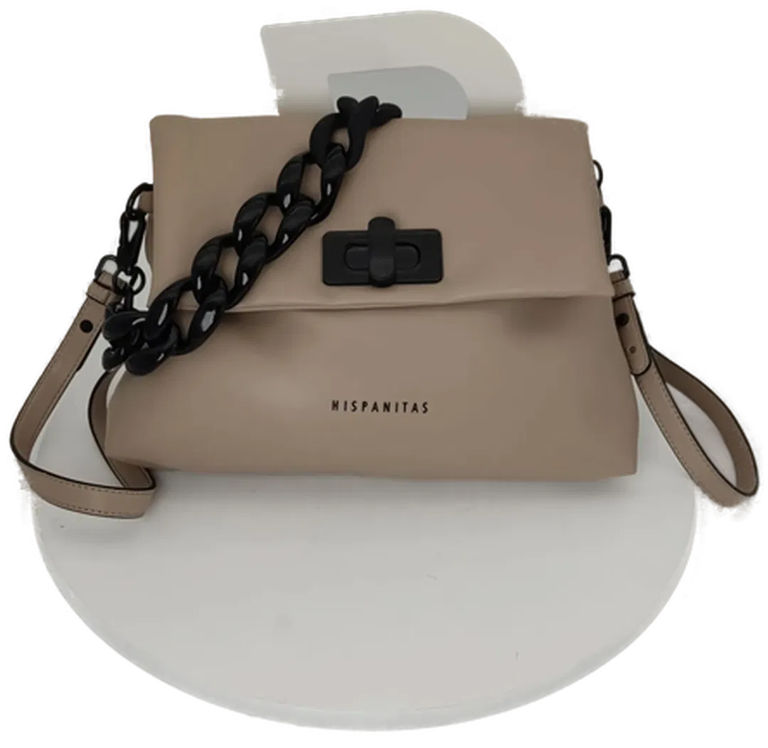 Hispanitas Damen Tasche aus Kunstleder – Neu mit Etikett, Unifarben, Taube - Bild 1
