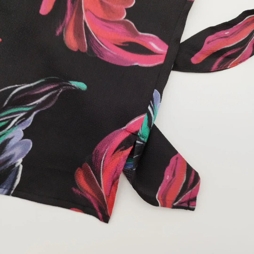 Shirt Comma Polyester Blätterprint | Casual-Eleganz, Gr. 34 – Bild 4