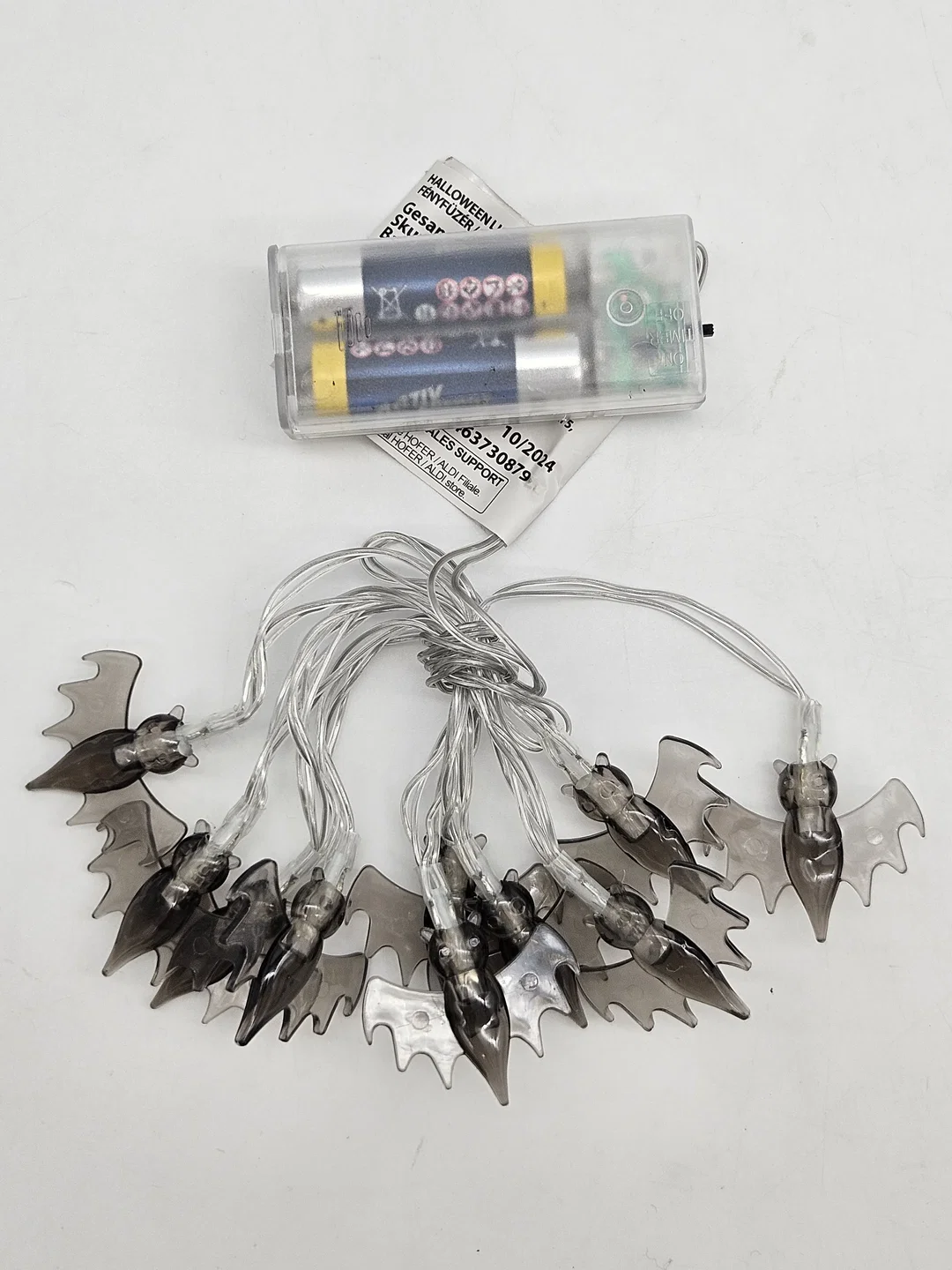 LED-Dekolichterketten für Halloween Set #4 (Geister, Fledermäuse, Kürbisse und Spinnen) – Bild 5