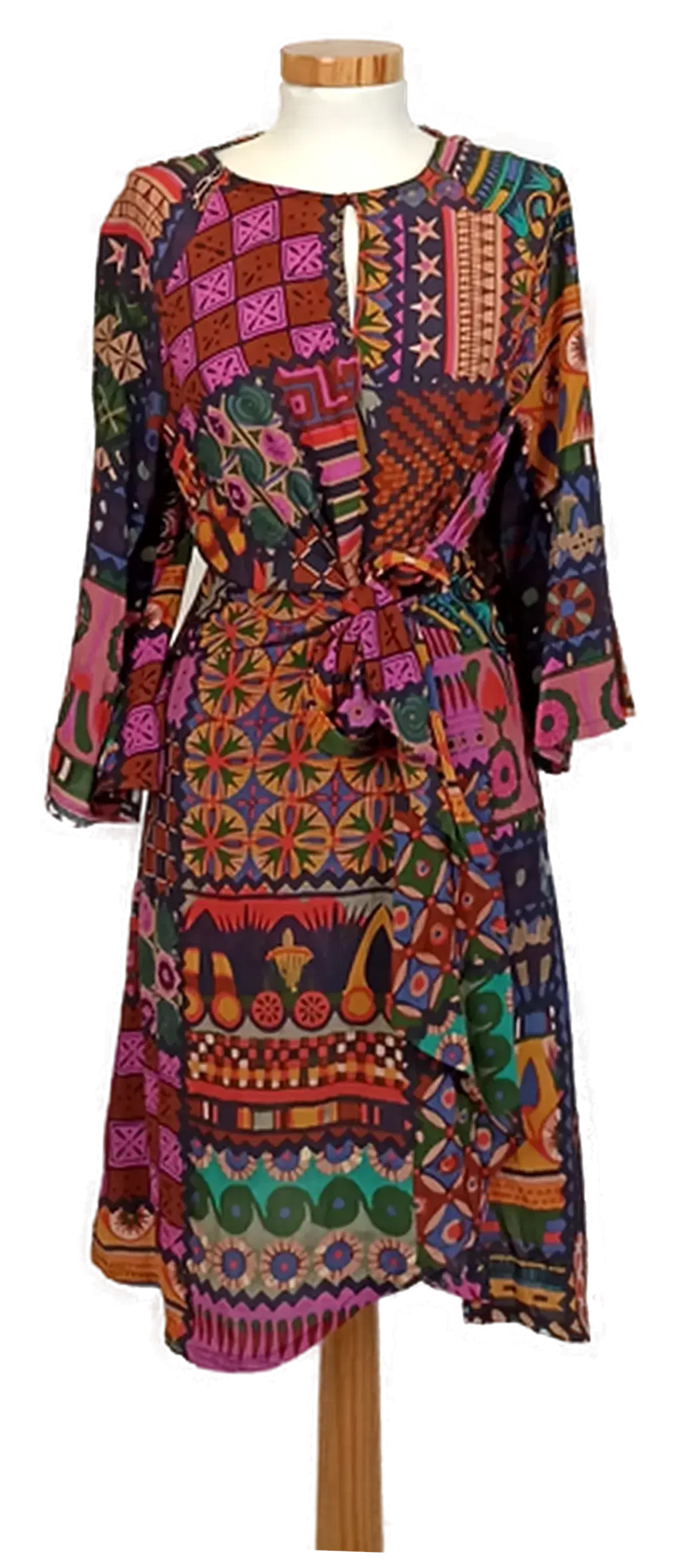 Desigual Midikleid gemustert Gr. 46 - Bild 1
