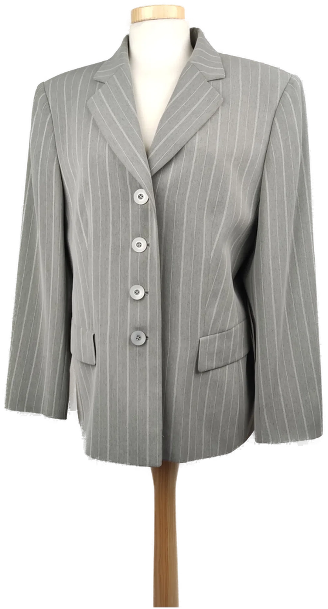 Gerry Weber Damen-Blazer grau-weiss gestreift - M/38 - Bild 4
