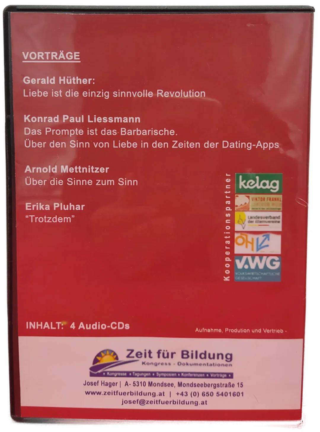 Viktor Frankl Symposium "Sinn und Liebe" (2017) 4 Audio-CDs – Bild 2