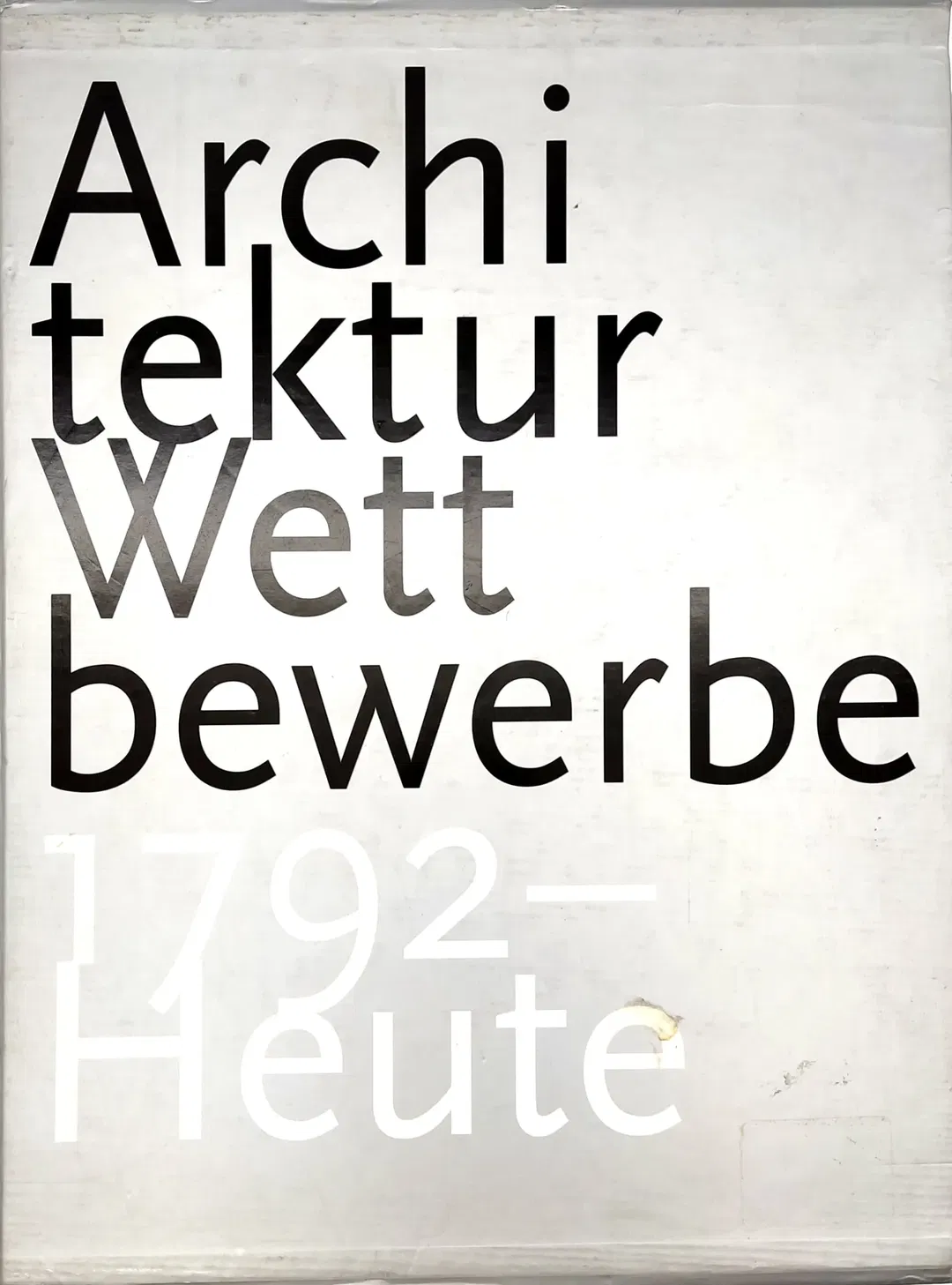 Architektur Wettbewerbe 1792- Heute- Band I und II im Schuber - Cees de Jong, Erik Mattie - Bild 2