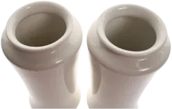 2er-Set Blumenvase – Porzellan „Décor Exclusiv“, Made in Italy, Florales Design - Bild 2