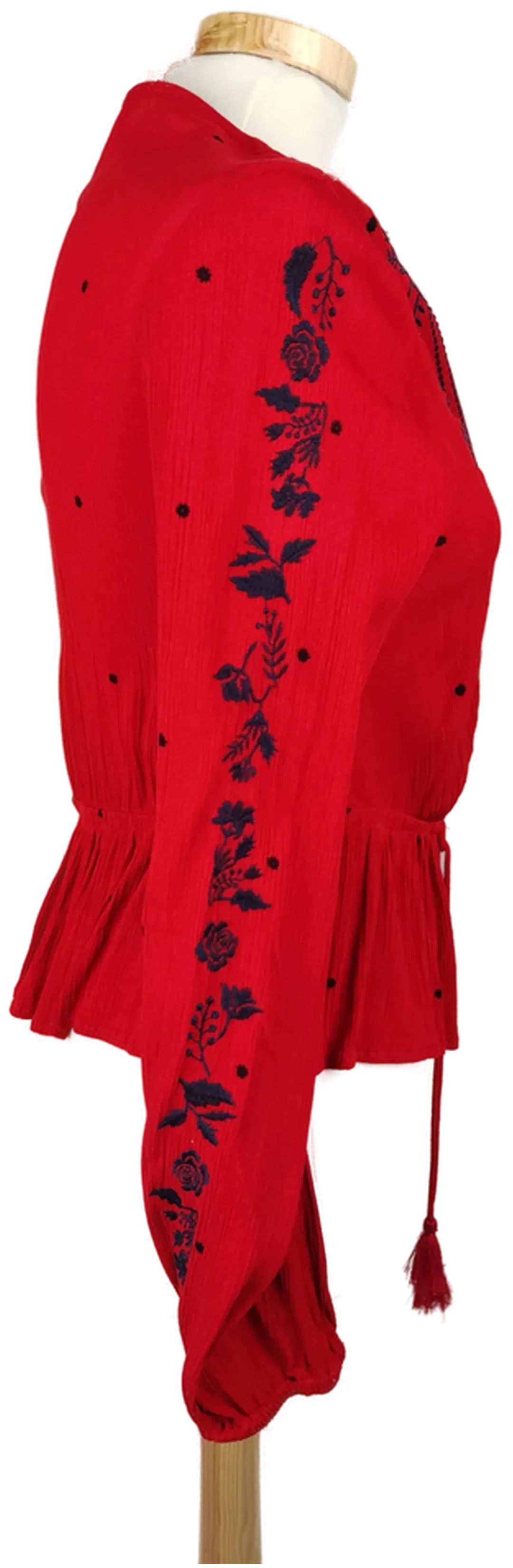 H&M Damenbluse rot- 34/XS – Bild 3