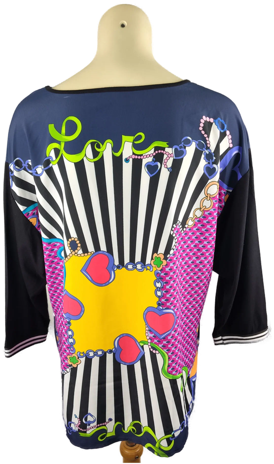 Damen-Dreiviertelshirt Gr. 46 | Bunter Muster-Mix – Bild 3