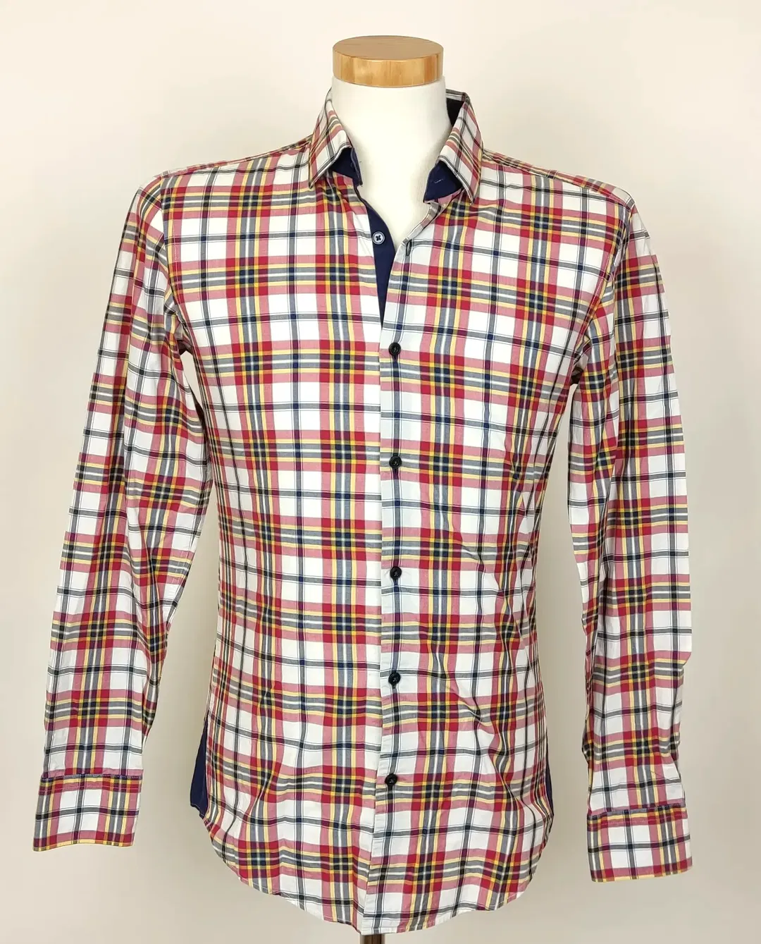 Boss Herren Hemd kariert Gr. 38 - Bild 4