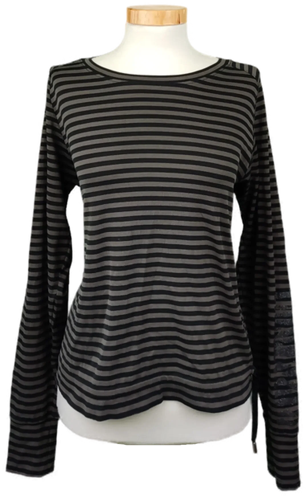 Marc Cain Sports Damenshirt gestreift grau/schwarz Gr. S – Bild 1