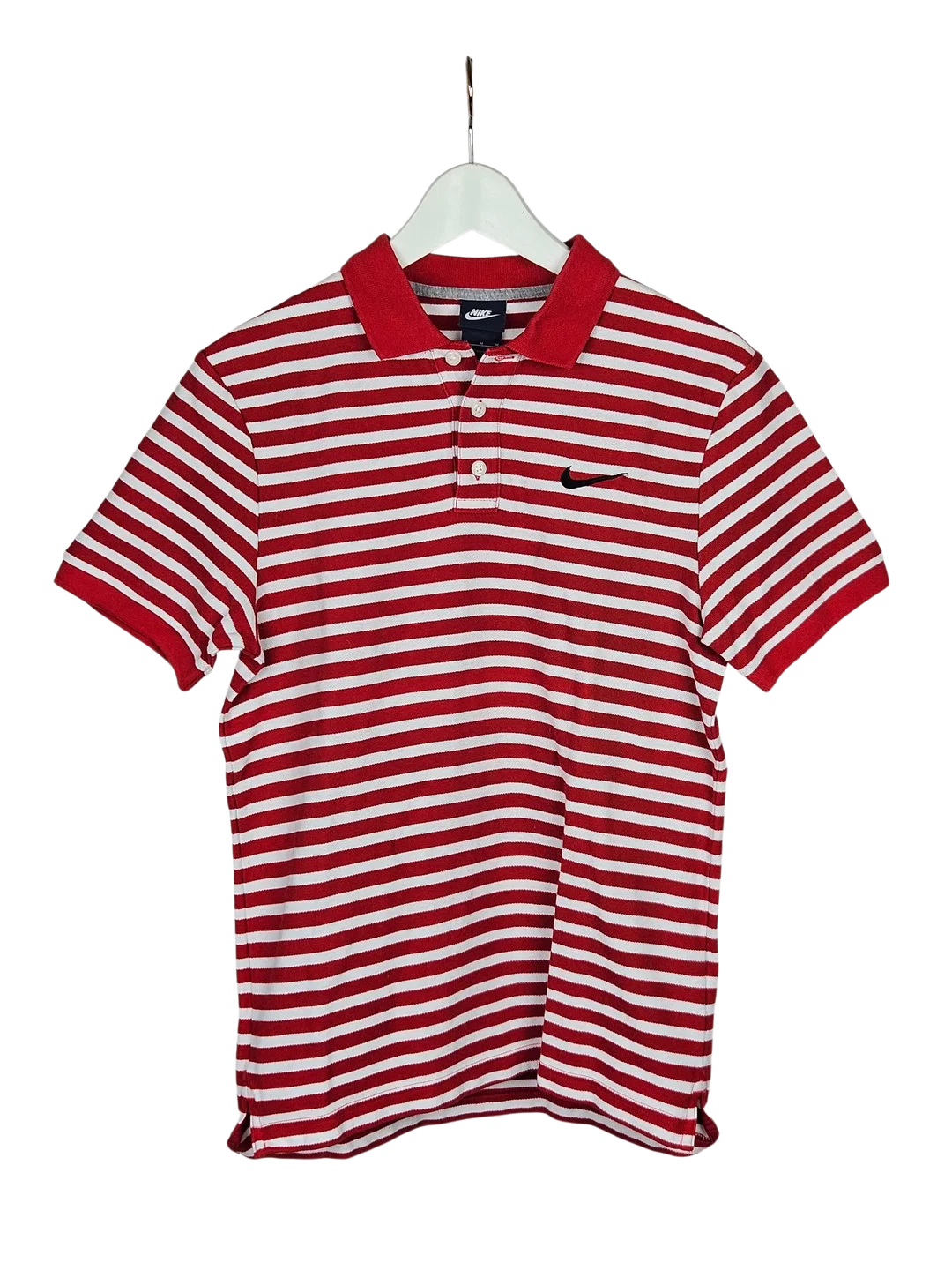 NIKE Herren Polo-Shirt, rot-weiß - Gr. M – Bild 1
