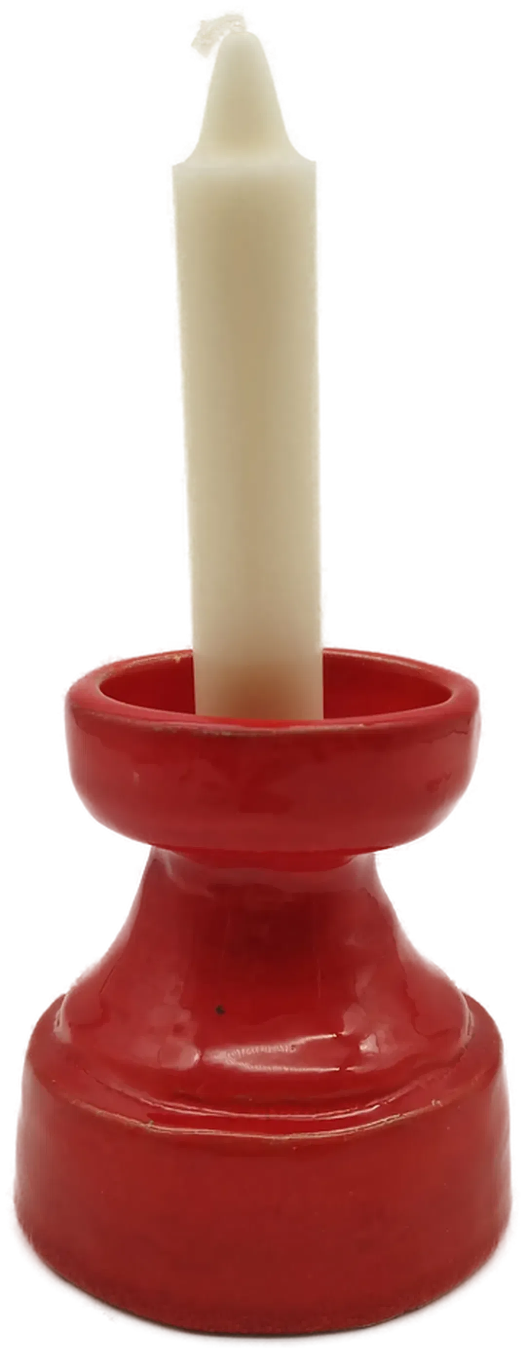 Roter Thun Kerzenständer - 10,5 cm - Bild 1