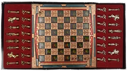 Schachspiel aus Metall im Antik-Stil  – Vorschau 4
