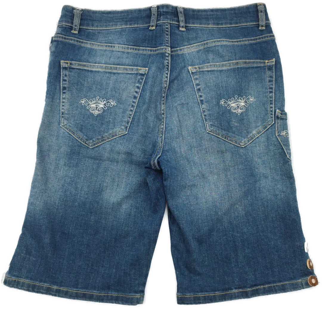 Jeans-Shorts, Almgwand bestickt | Trachten-Charme – Bild 2