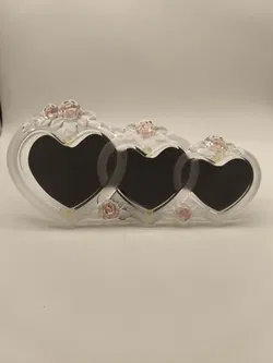 Fotorahmen, Walther Glas, 3fach-Herz, vintage 80er - Bild 3