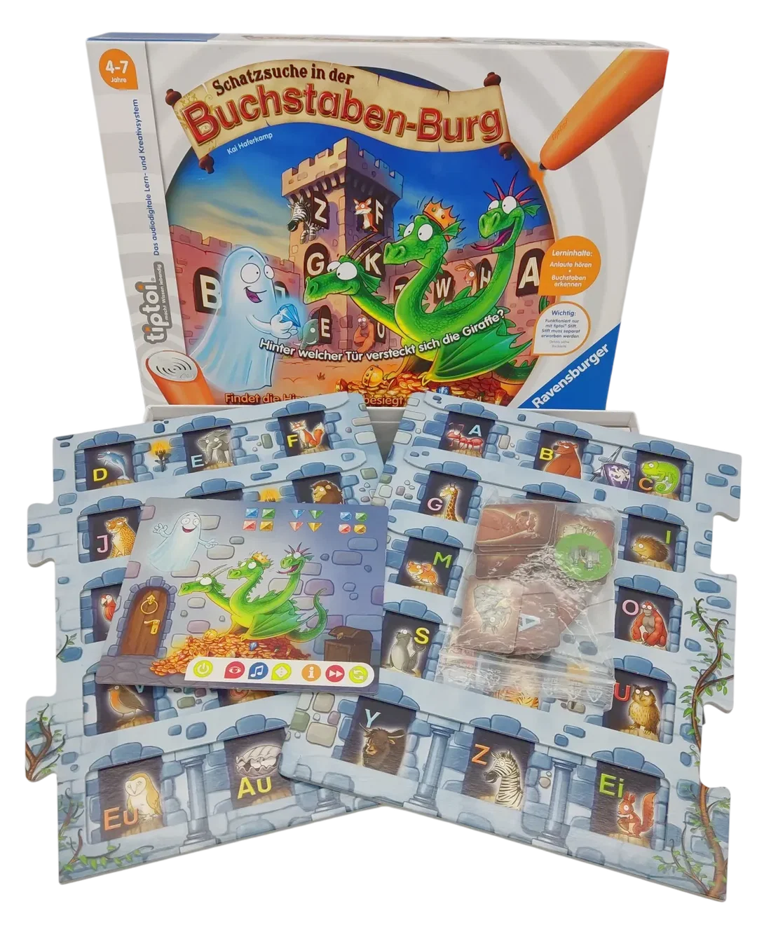 tiptoi® Schatzsuche in der Buchstaben-Burg - Lernspiel - Ravensburger  – Bild 3