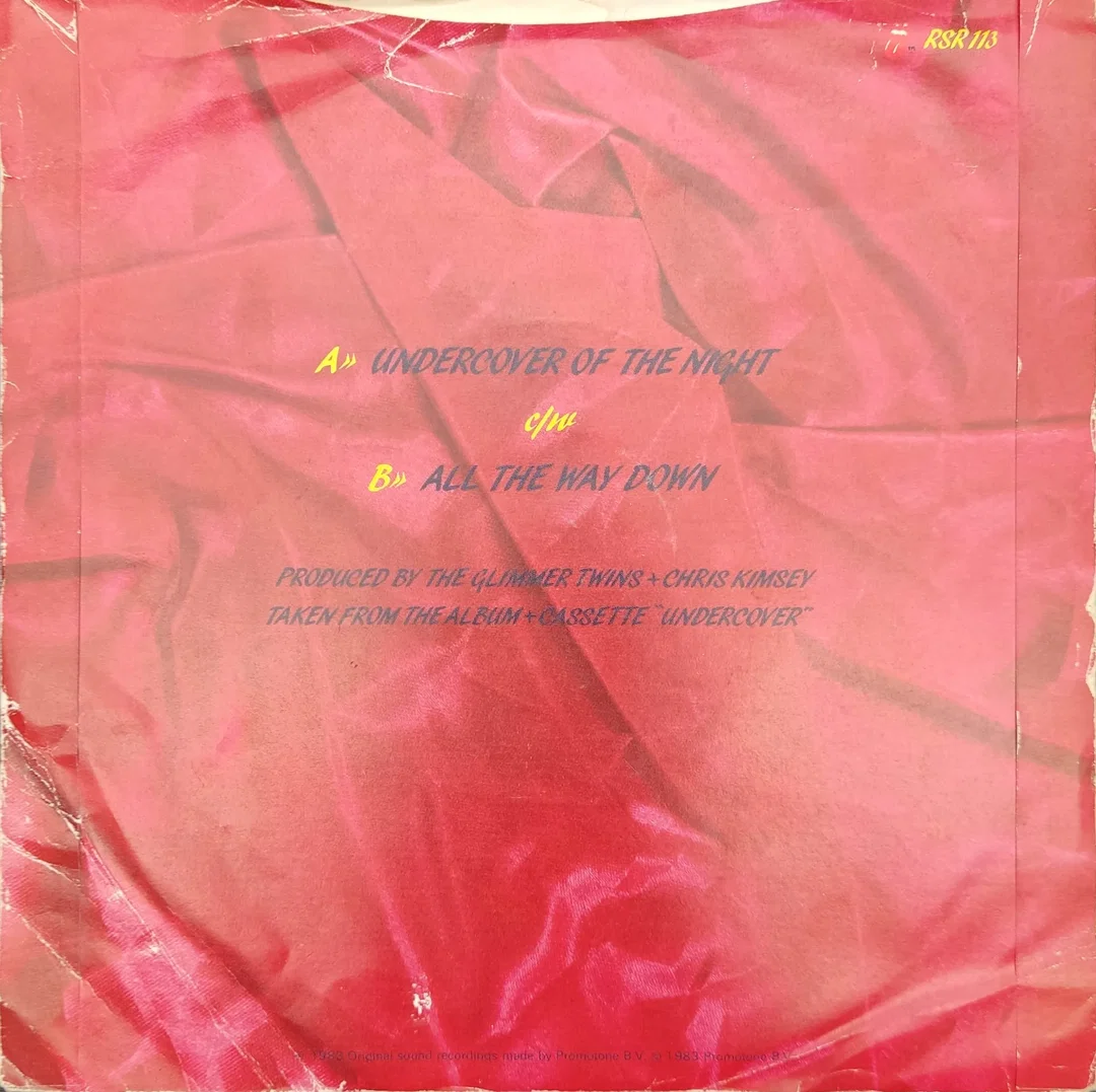 Single Vinyl The Rolling Stones "Undercover of the Night / All the Way Down"  – Bild 2