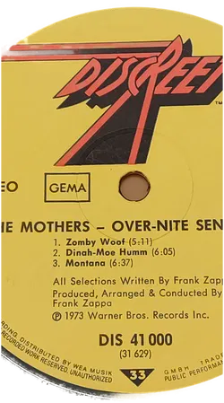 LP Vinyl The Mothers (mit Frank Zappa) LP: Over Nite Sensation 1973 - Bild 3