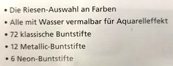 Aquarell-Buntstifte-Set XL, 90-teilig (OVP) - Bild 4