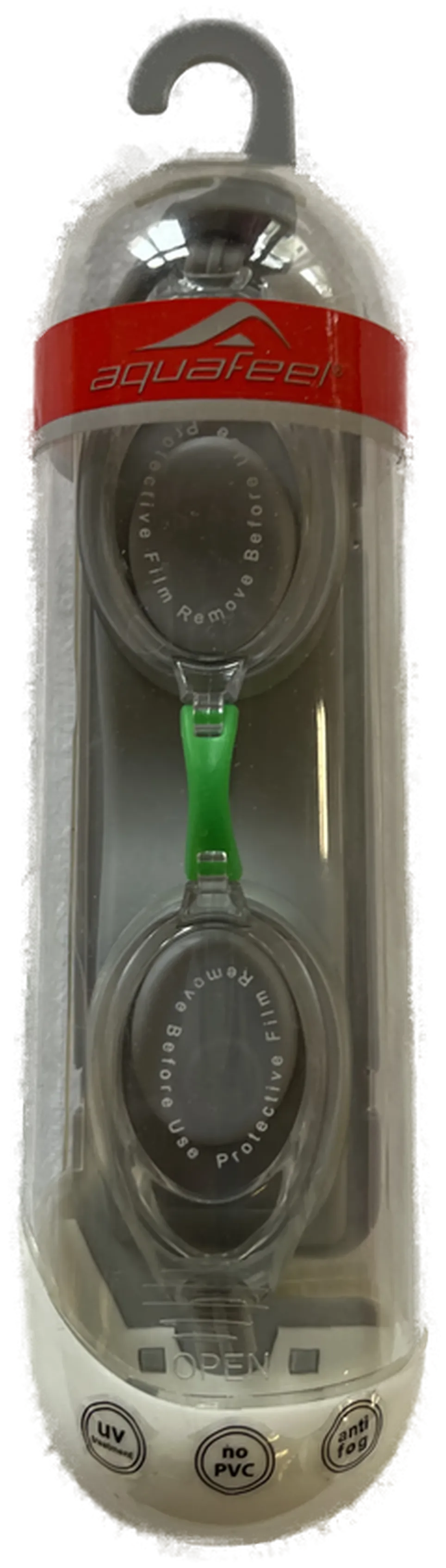 AQUA FEEL Schwimmbrille Modell 4117 - Silber/Transparent - Erwachsene - Neu - Bild 1