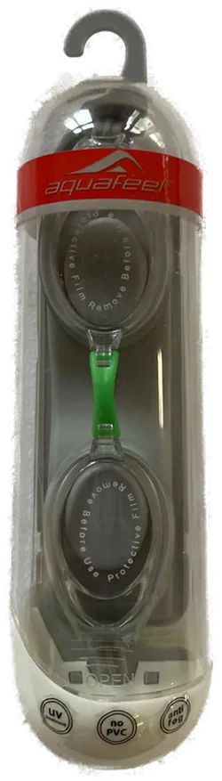 AQUA FEEL Schwimmbrille Modell 4117 - Silber/Transparent - Erwachsene - Neu - Bild 1