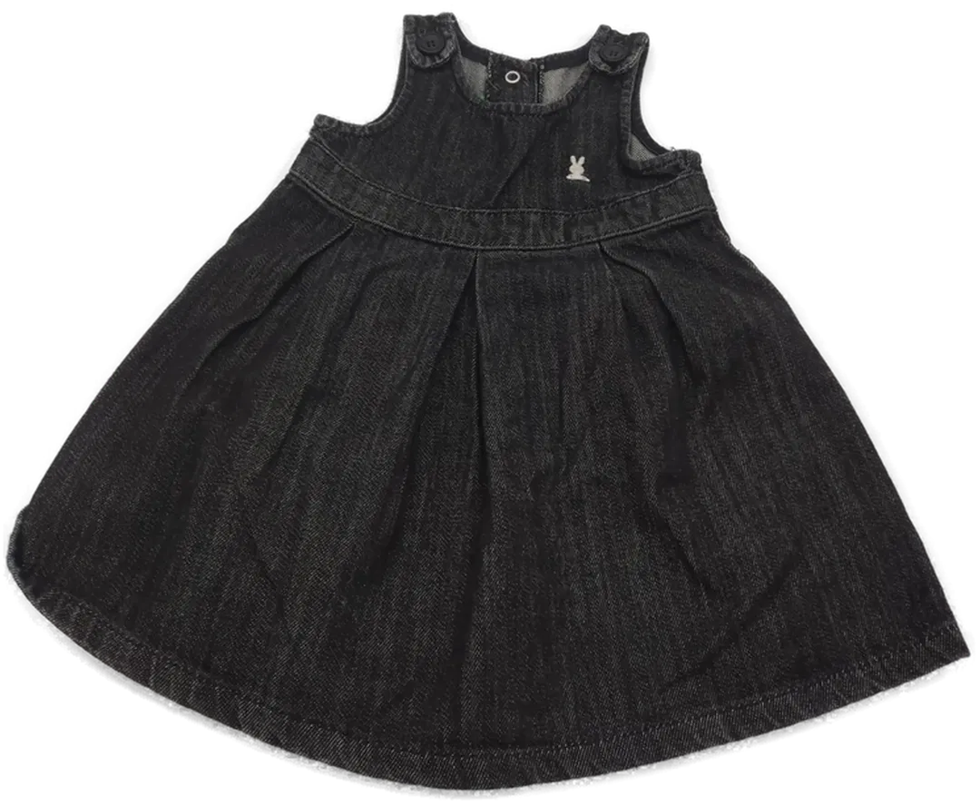 United colors of Benetton Kinder Jeanskleid schwarz Denim  Gr. 68 - Bild 4