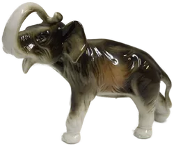 Royal Dux Bohemia Porzellan Elefant – 14,5 cm – Tschechoslowakei – 1960er/70er Jahre - Bild 4