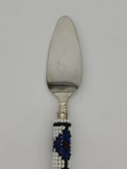 Afrikanisches Salatbesteck Versilbert | Handgearbeitet - Bild 6