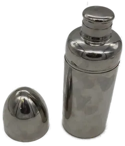 Vintage Cocktail-Mixer / Shaker aus Edelstahl, Höhe 20cm Made in Italy 1960er - Bild 4