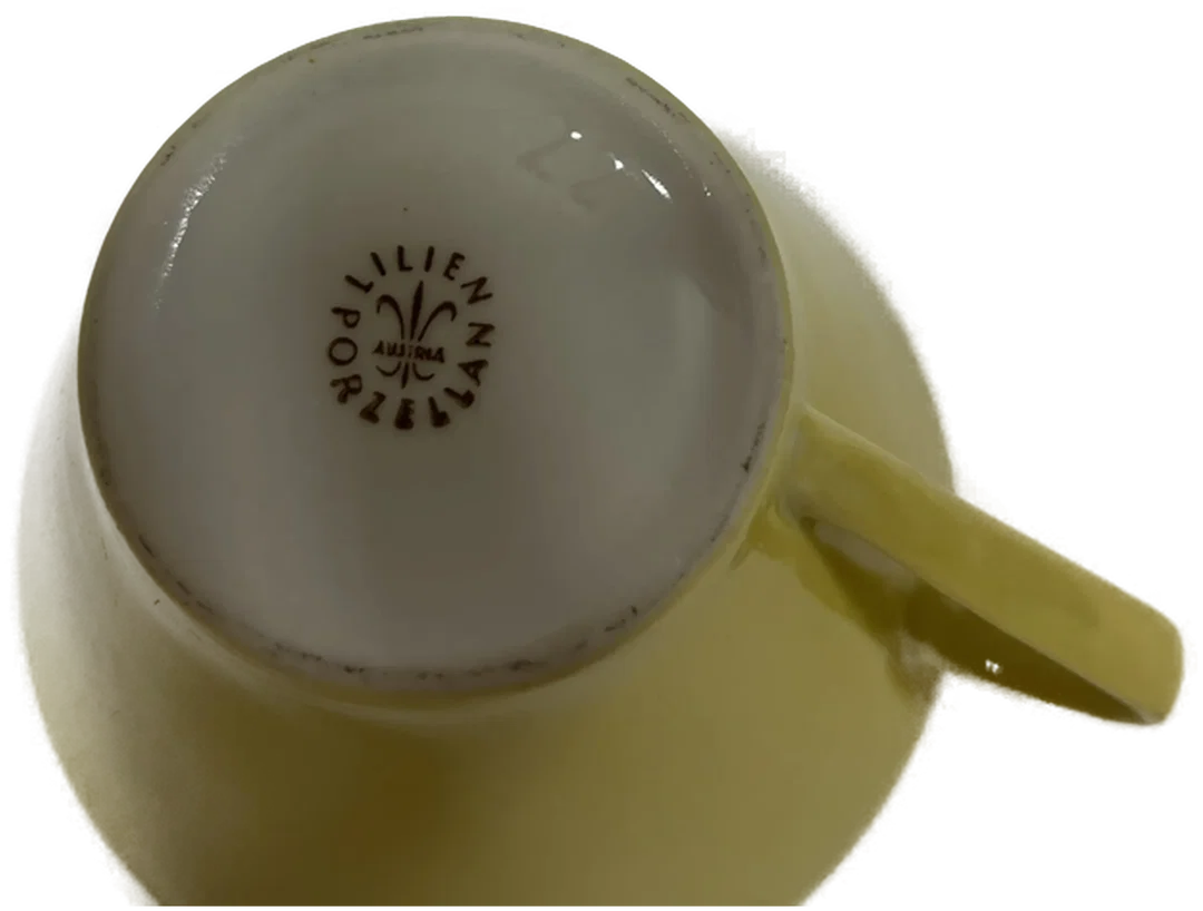 LILIEN PORZELLAN Daisy Tasse gelb alt – Bild 2