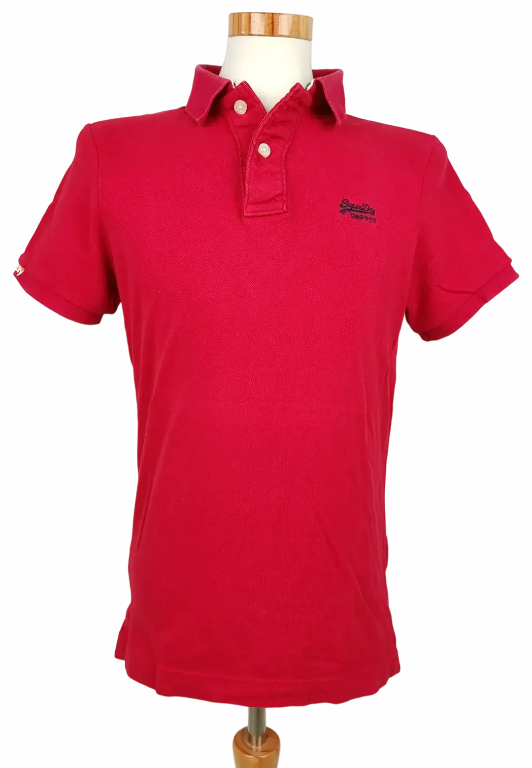 Superdry Herren Polo Shirt, rot - Gr. L  - Bild 1