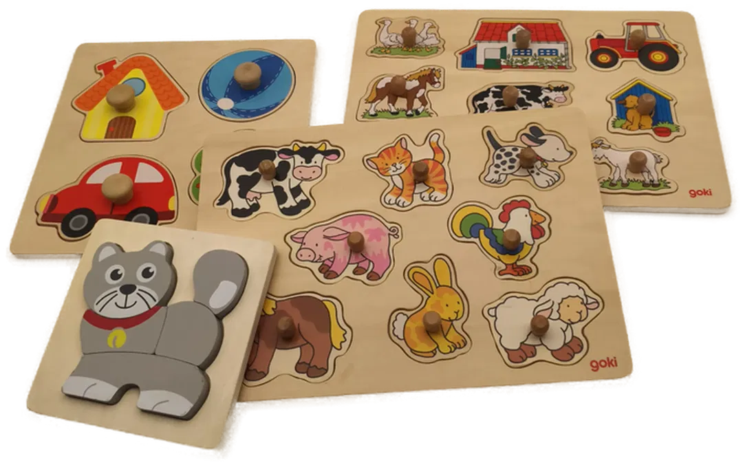 Set 4 Stk. Holzpuzzle, Kinder - Bild 4