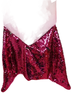 Meerjungfraudecke, pink mit Paillettenflosse, Plüsch, Größe 60x150 cm - Bild 4