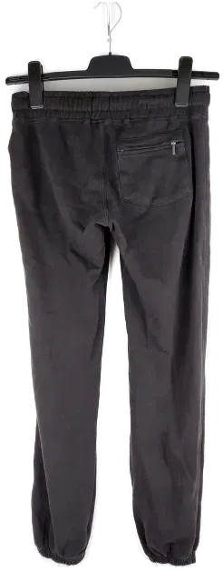 Freizeithose 'Fishbone', mit Gummizugbund, Kordel und Taschen, schwarz mit Aufdruck, Größe XS - Bild 2