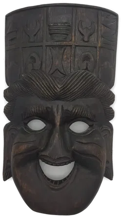Holzmaske geschnitzt - Bild 1