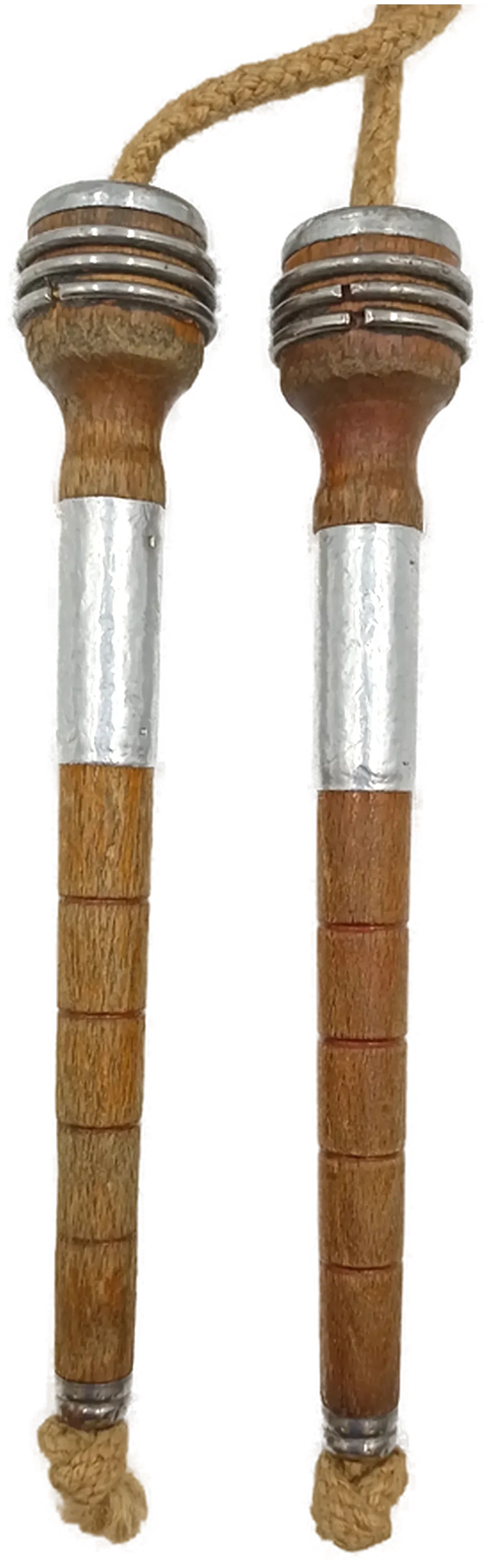 Antikes Springseil mit Holzgriffen – Bild 2