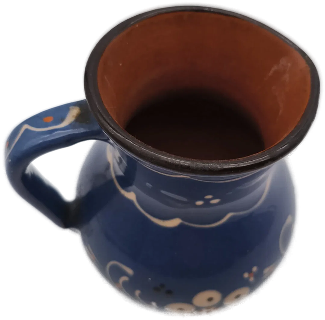 blauer Keramikkrug – Bild 3