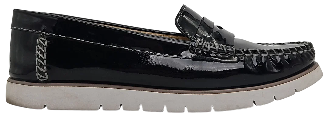 GEOX Respira Damen Mokassins, schwarz - Gr. 39 – Bild 3