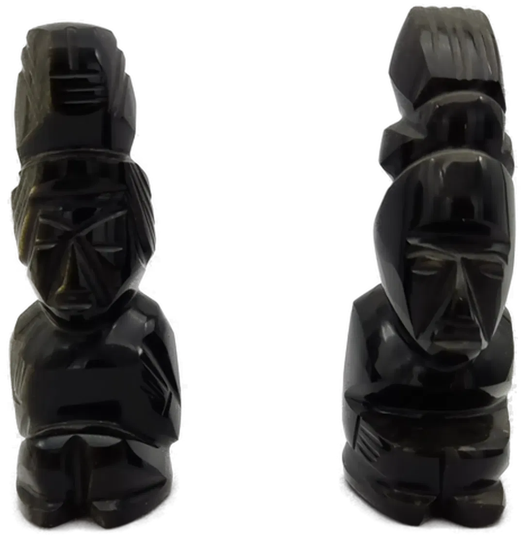 Schwarze Obsidian Figuren - Bild 4